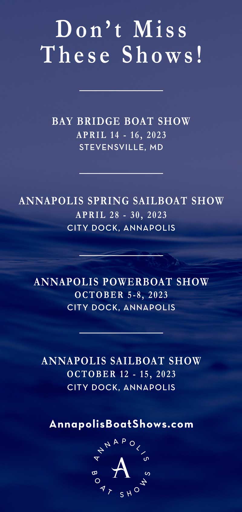 annapolis boat shows