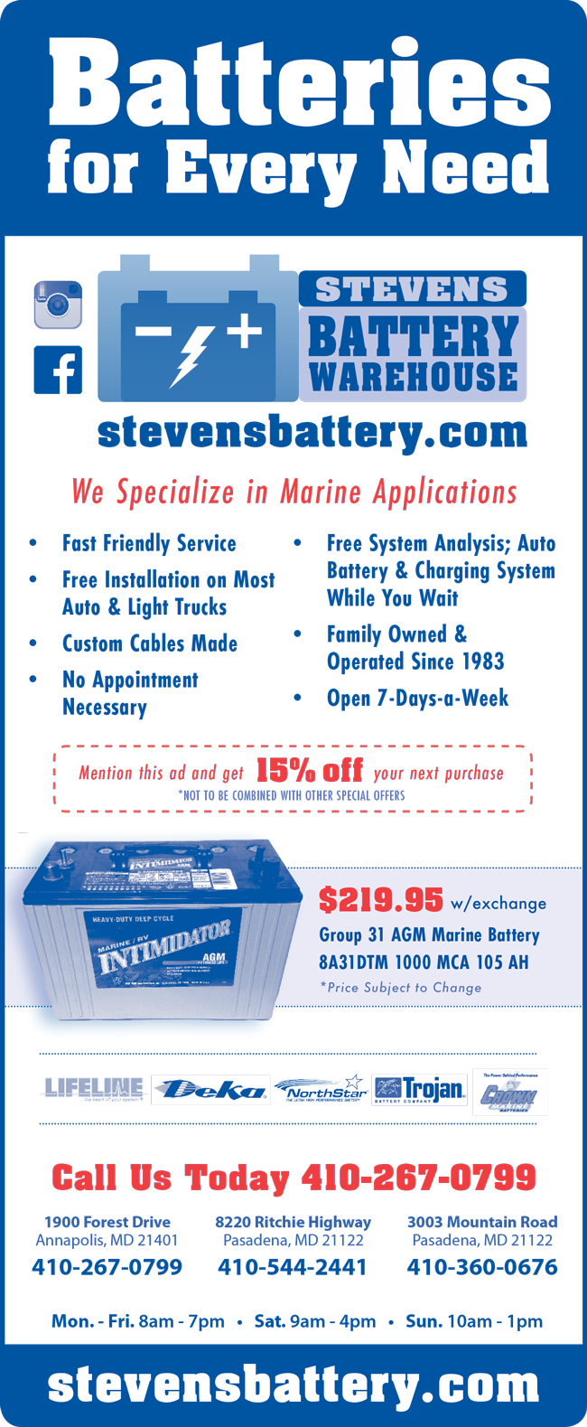 Stevens' Battery Warehouse, Inc